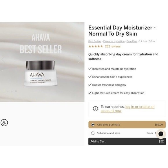 SEALED Ahava Time to Hydrate Essential Daily Moisturizer Normal to Dry XL 2.5oz - Picture 11 of 11